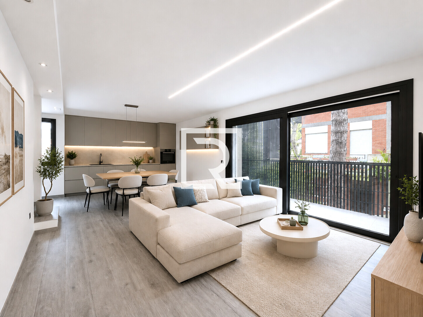 render zona giorno