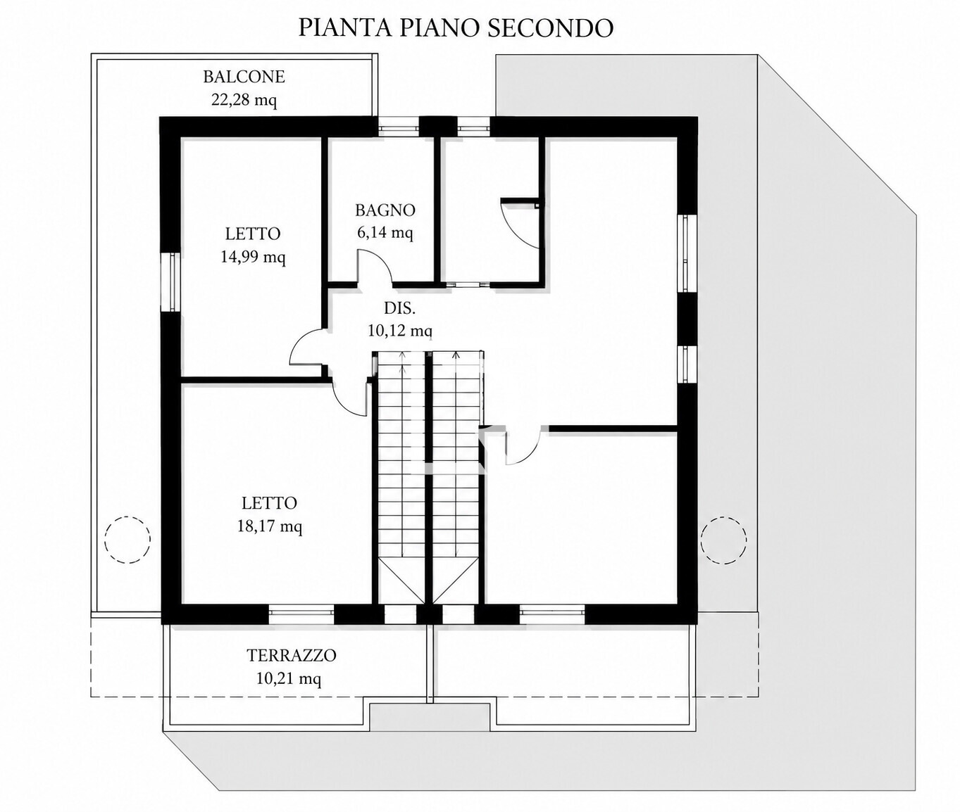 planimetria secondo piano