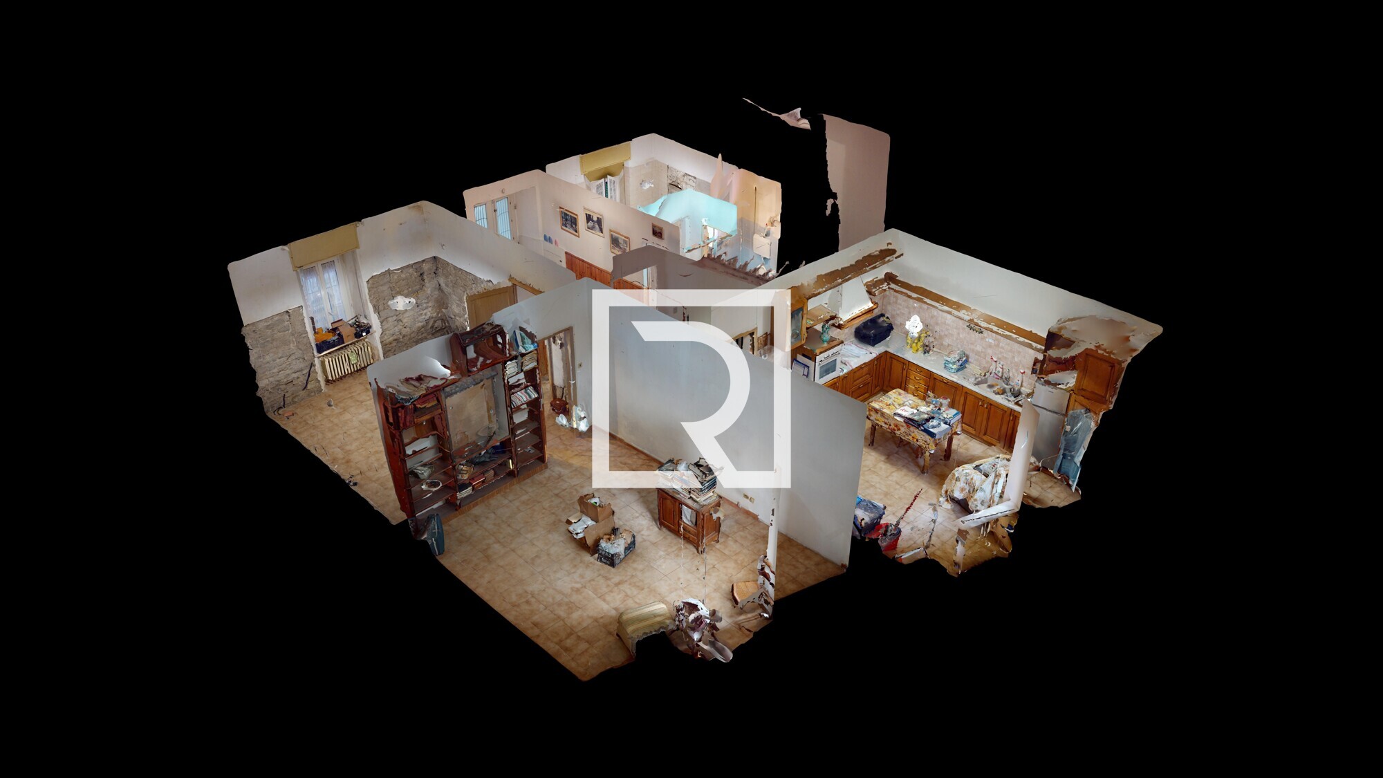 Dovadola-Appartamento-Con-Cantina-Dollhouse-View