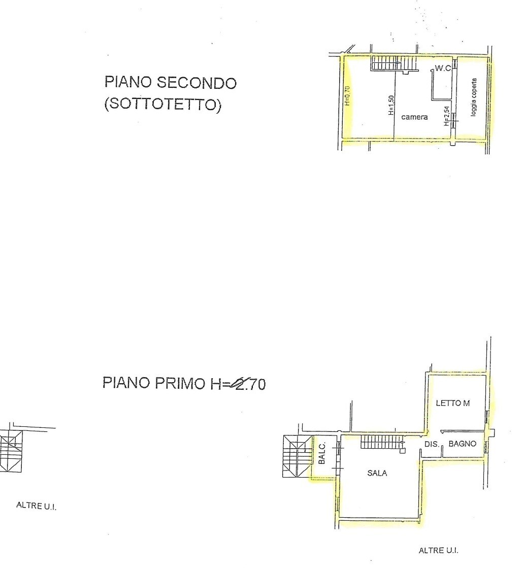 Planimetria appartamento via antica milizia