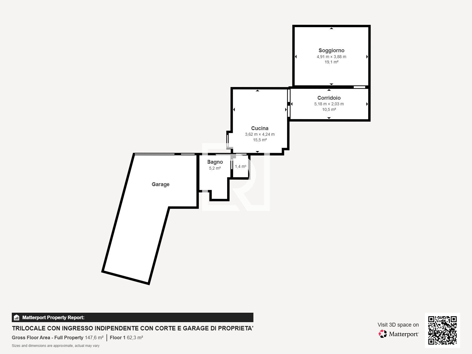 TRILOCALE CON INGRESSO INDIPENDENTE CON - Floor 1