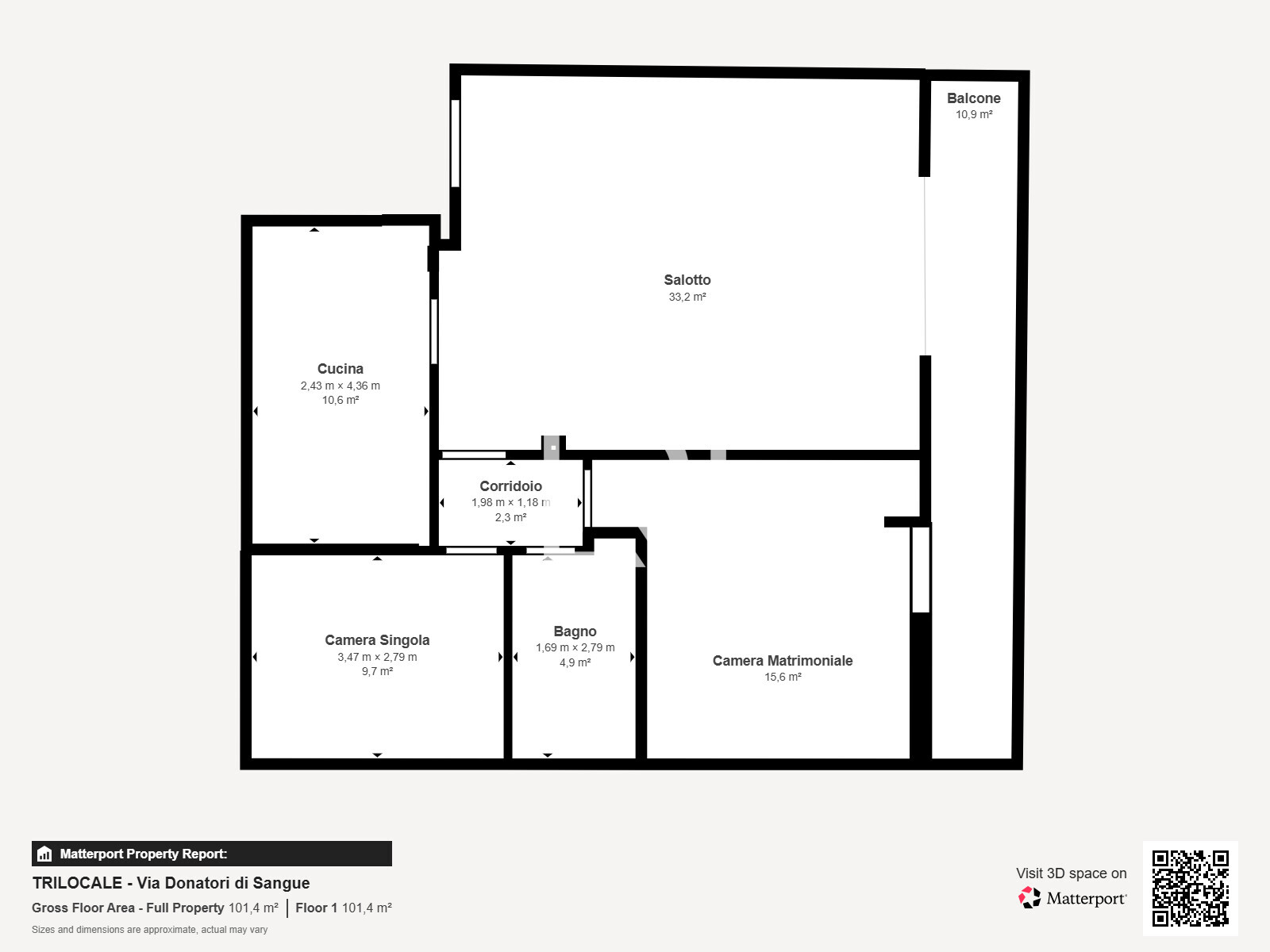 TRILOCALE - Via Donatori di Sangue - Floor 1