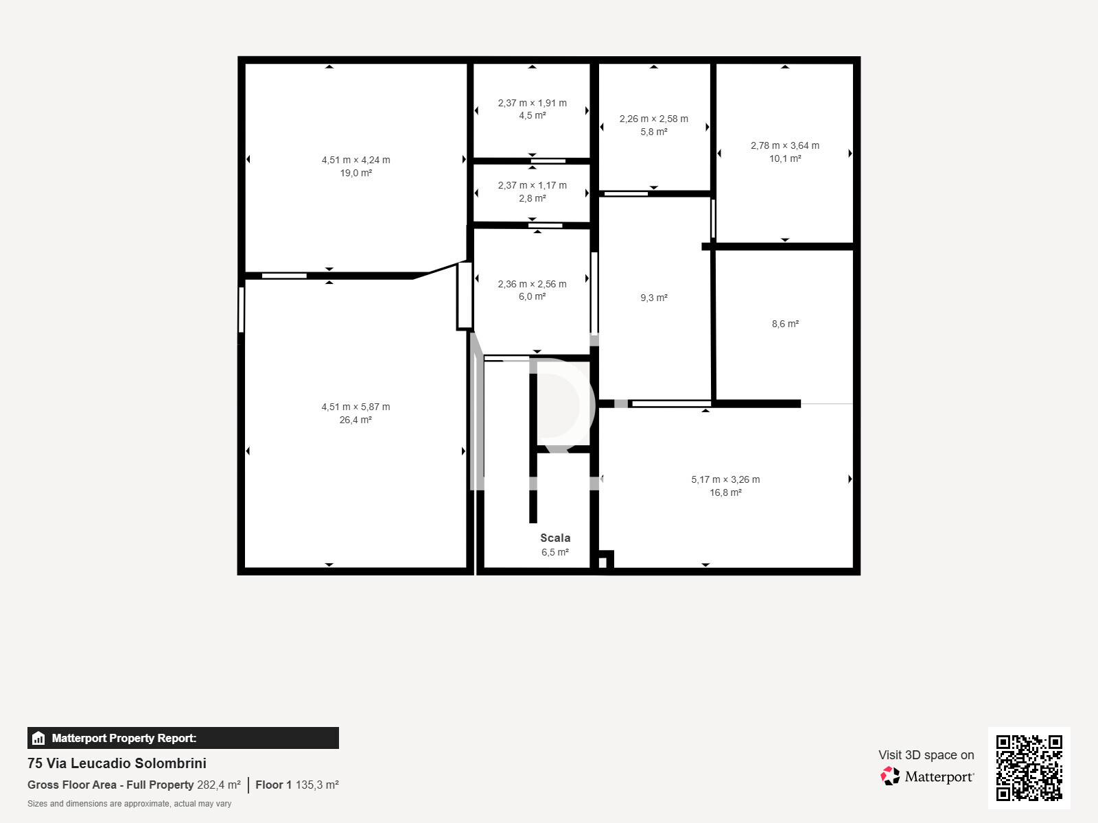 75 Via Leucadio Solombrini - Floor 1