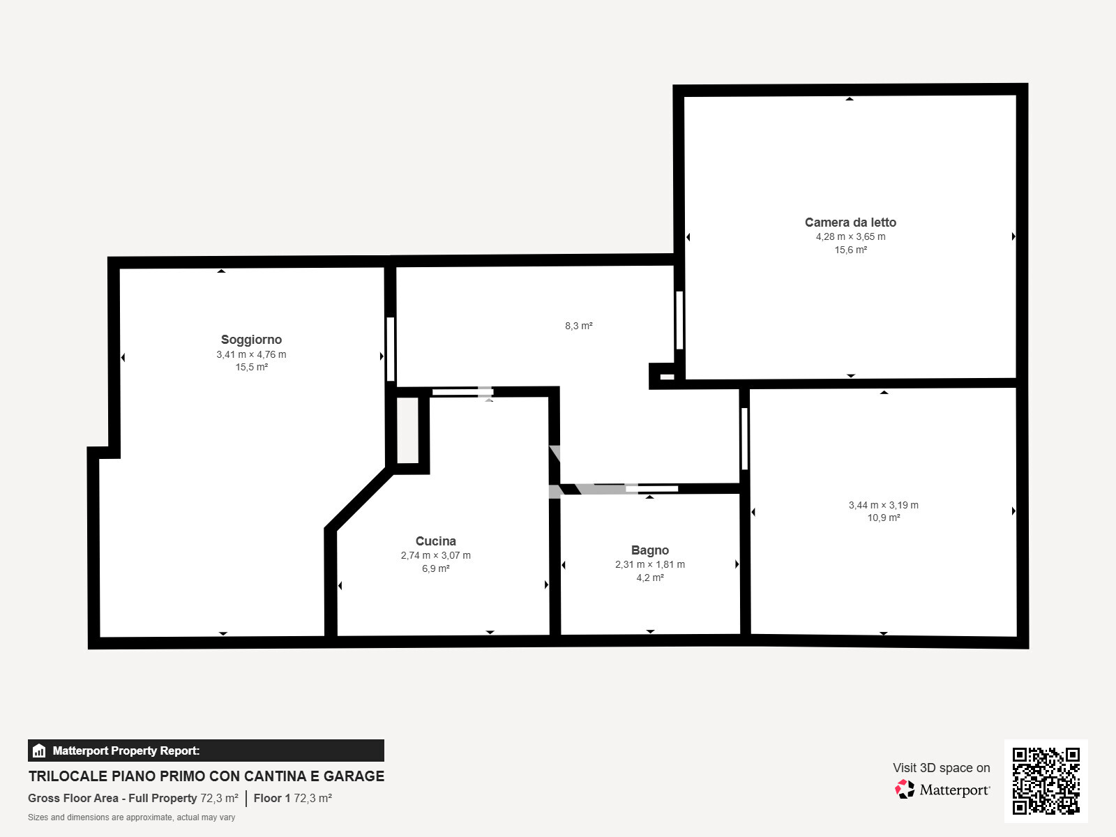 TRILOCALE PIANO PRIMO CON CANTINA E GARA - Floor 1