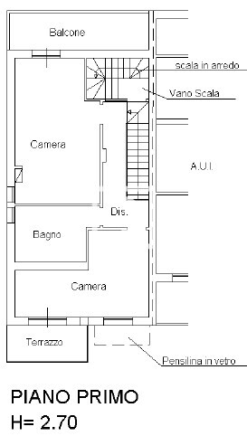 planimetria piano primo