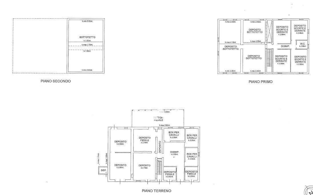 casolare planimetria
