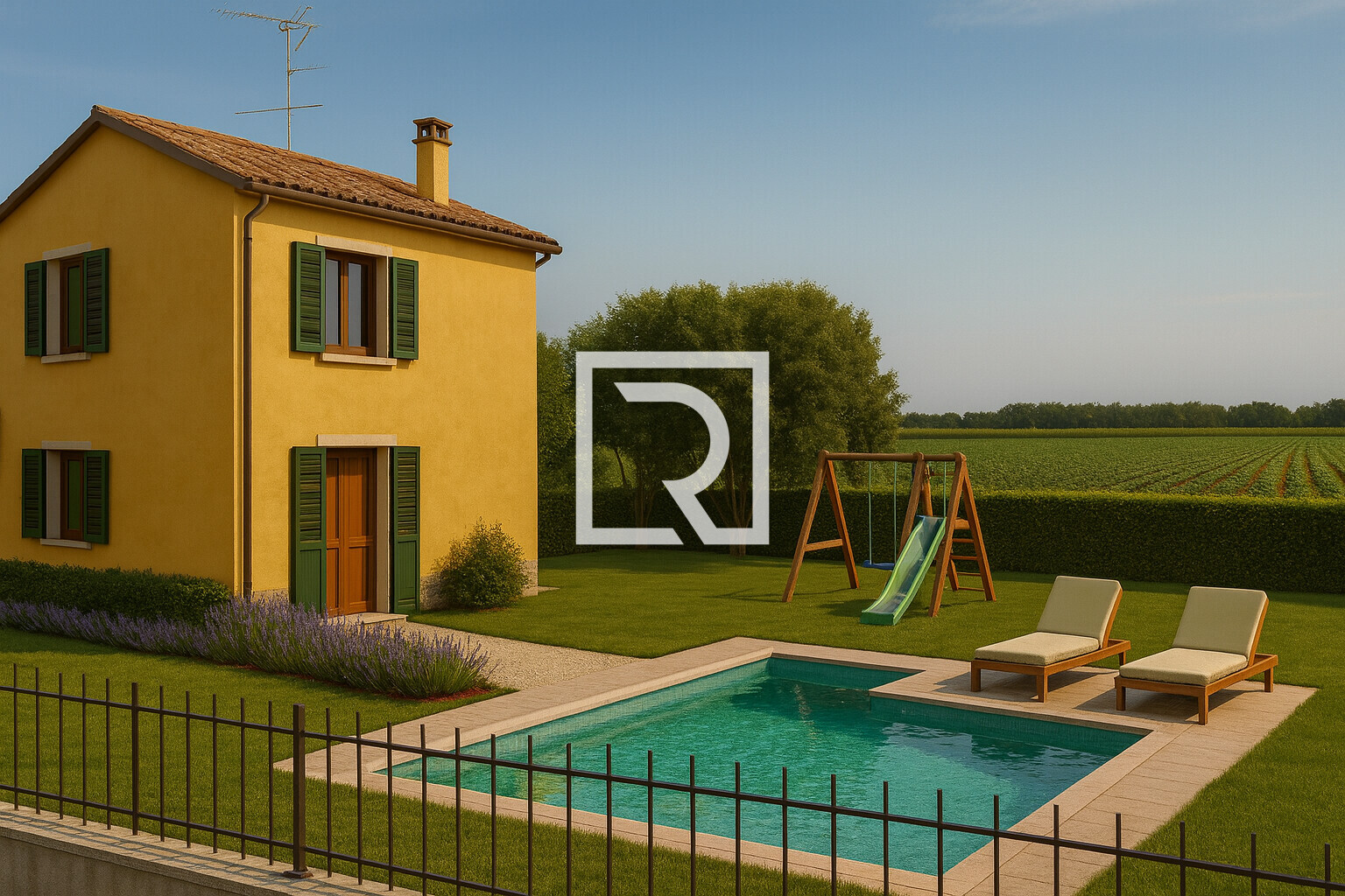 RENDER CASA CON TERRENO