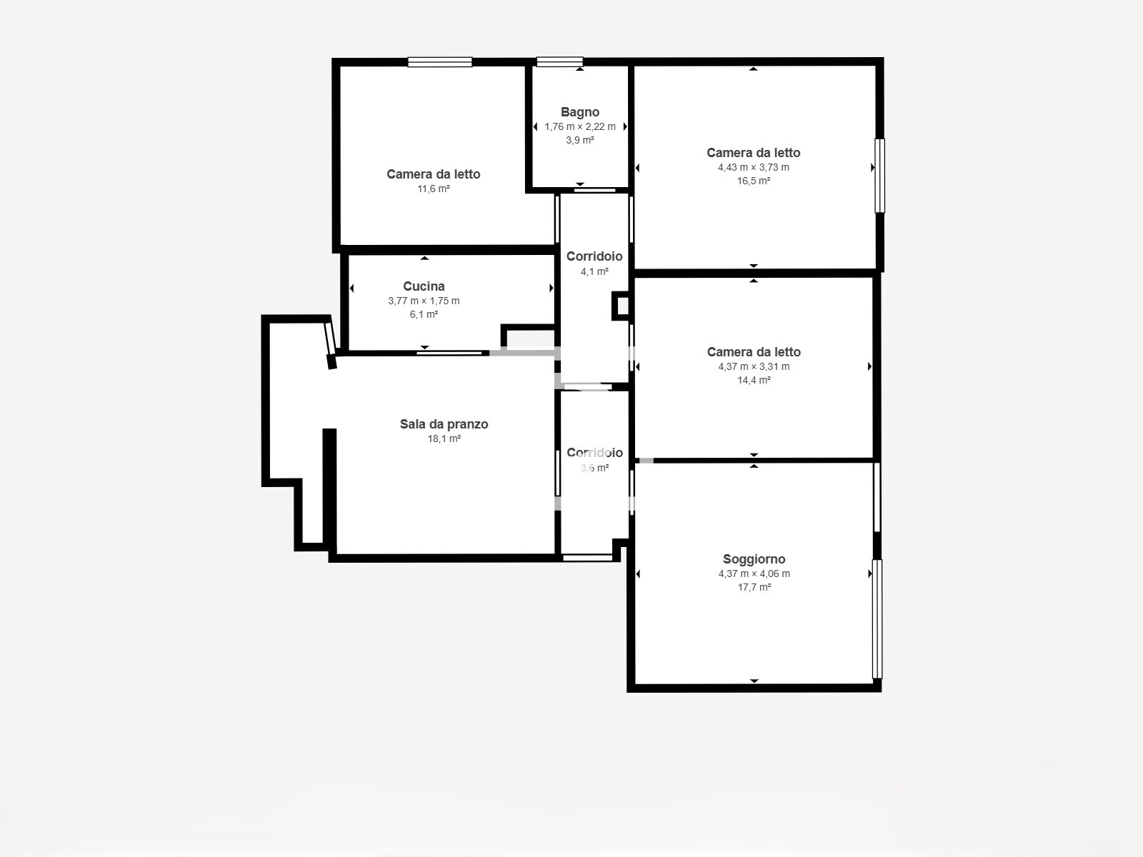 QUADRILOCALE CON GARAGE - SAN MARINO - Floor 1