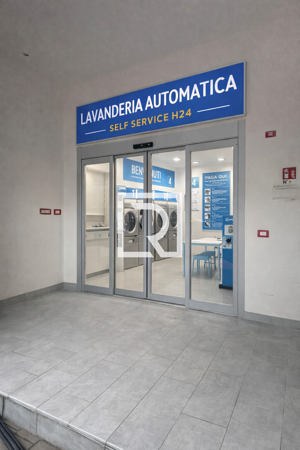 render lavanderia ingresso
