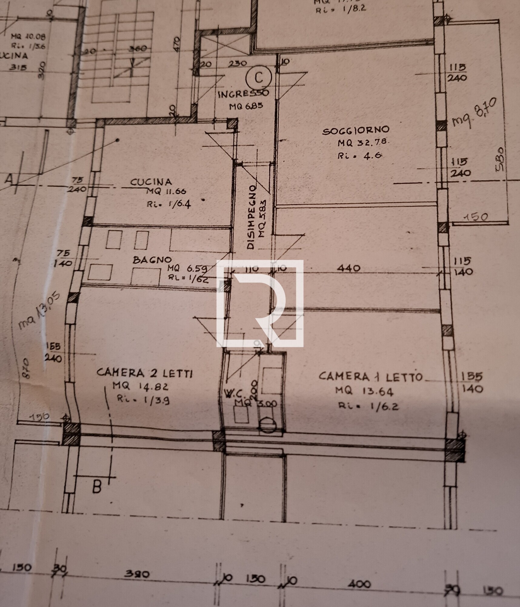 PLANIMETRIA QUOTATA APPARTAMENTO