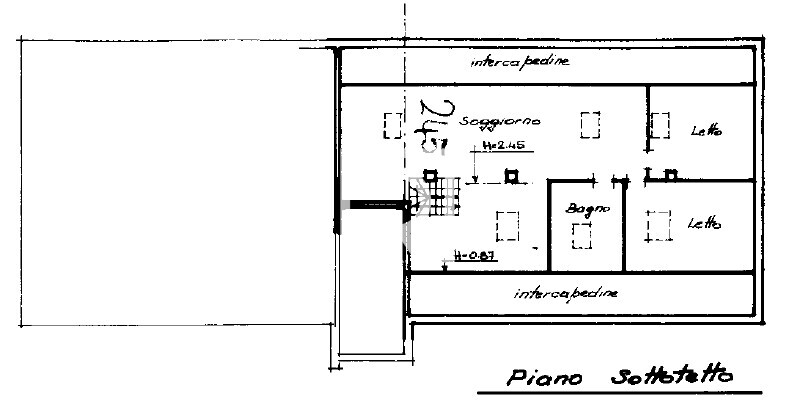 PLANIMETRIA PIANO MANSARDATO