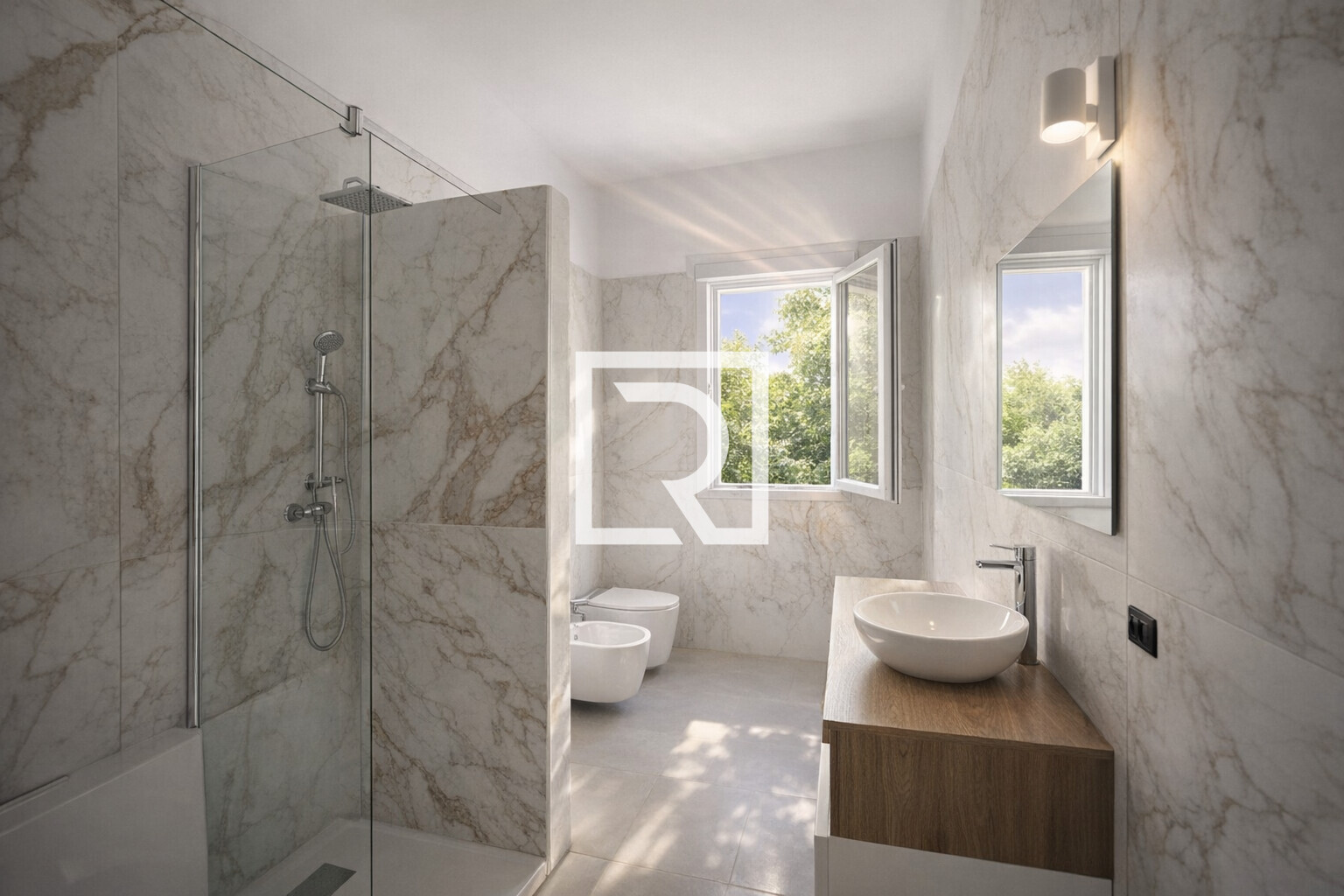 render interno bagno