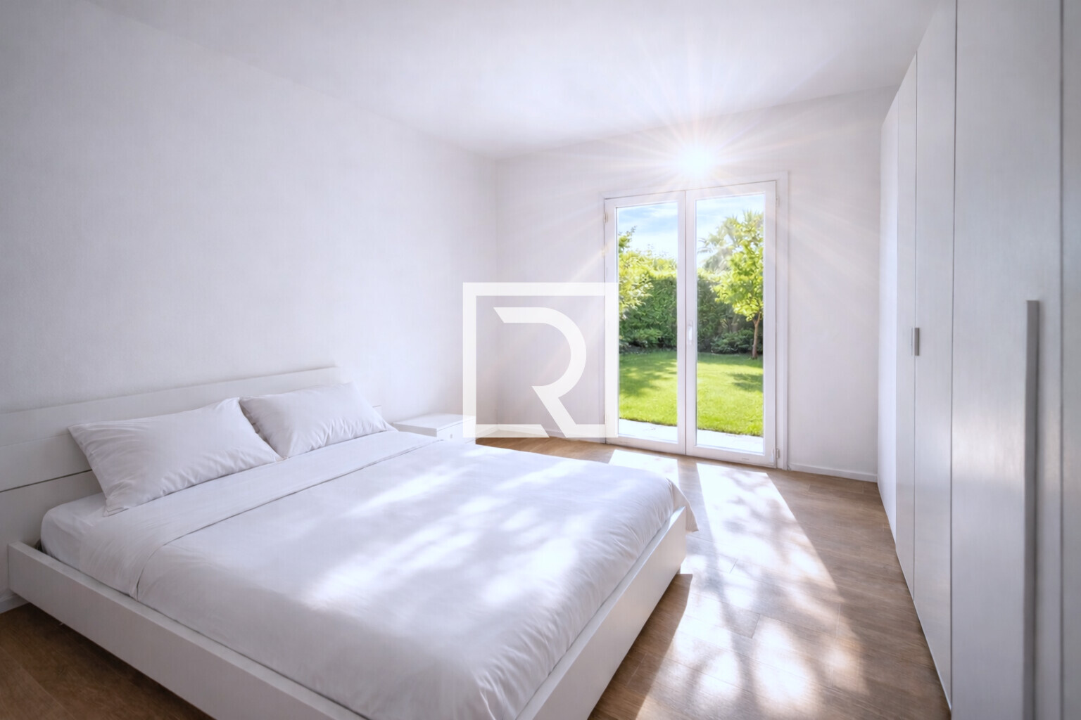 render interno camera da letto