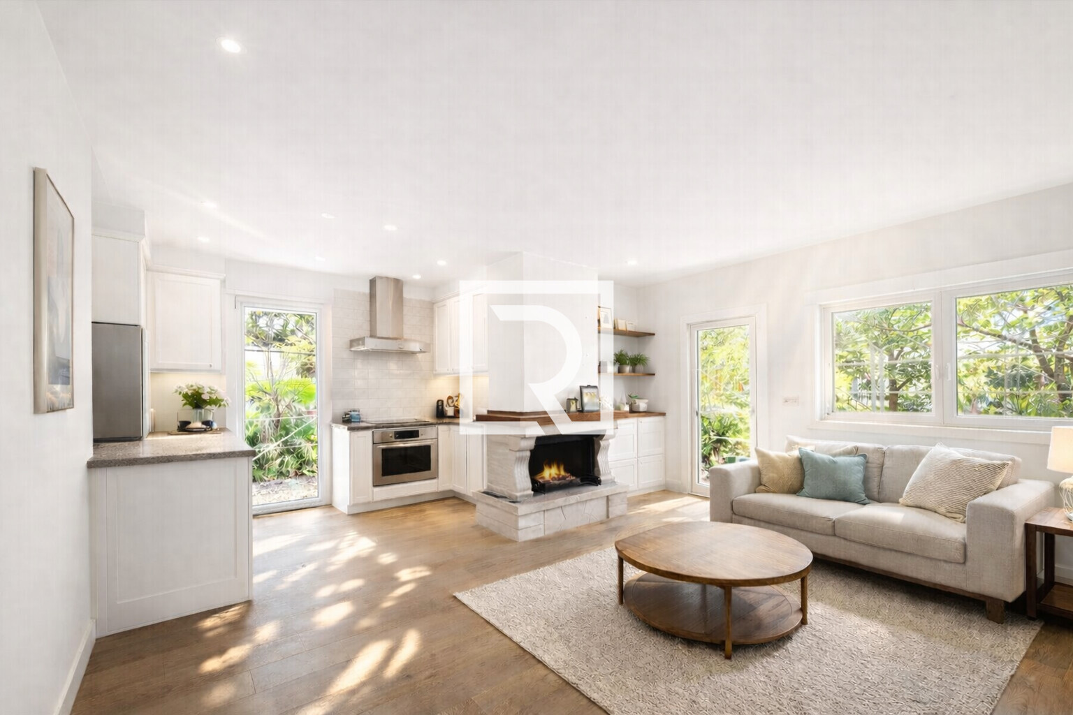 render interno soggiorno