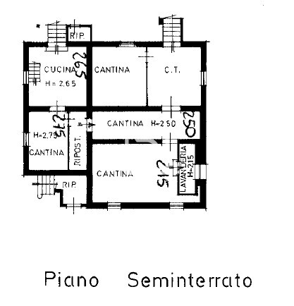 planimetria piano seminterrato