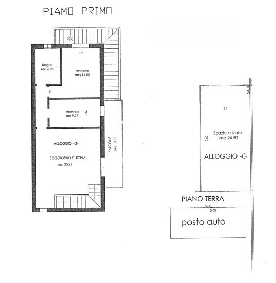 planimetria app. primo piano