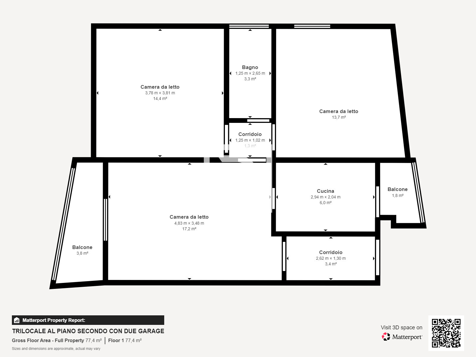 TRILOCALE AL PIANO SECONDO CON DUE GARAGE - Floor 2