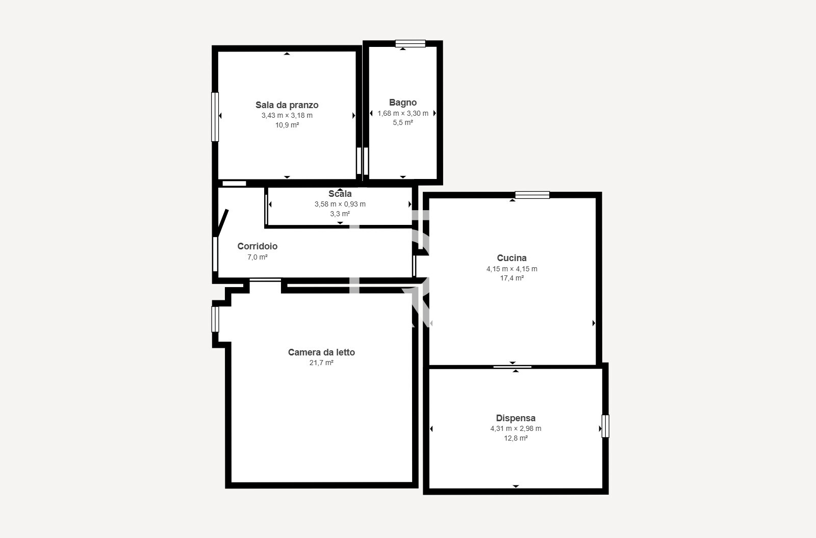 13 Via Santa Caterina San Pancrazio - Floor 1