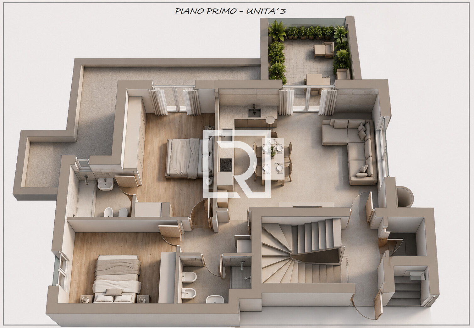 planimetria renderizzata