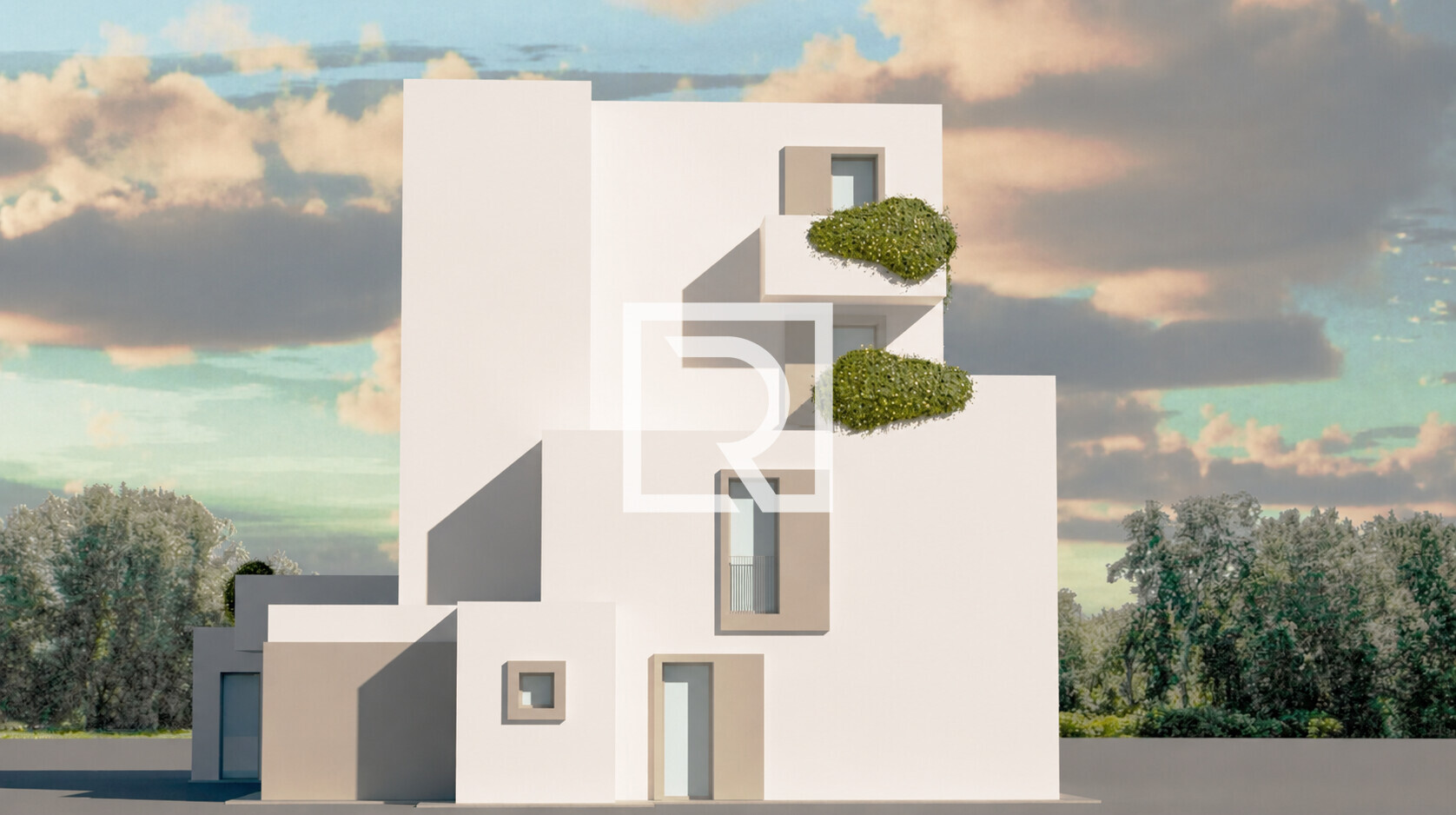 render facciata