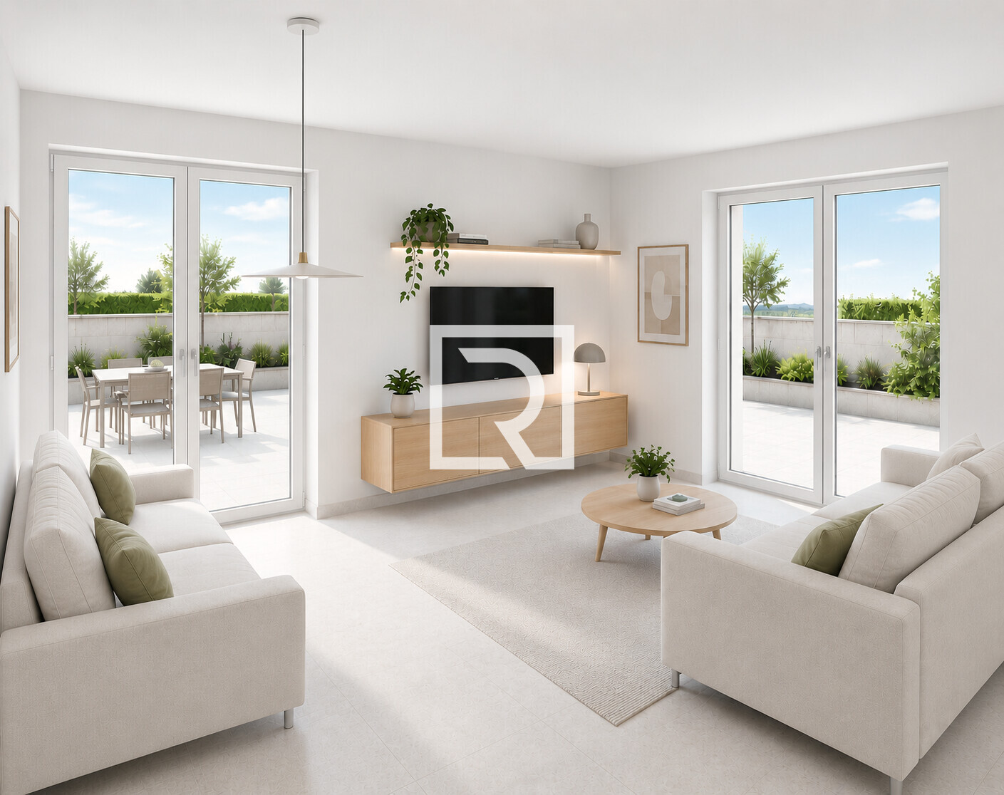 render zona giorno