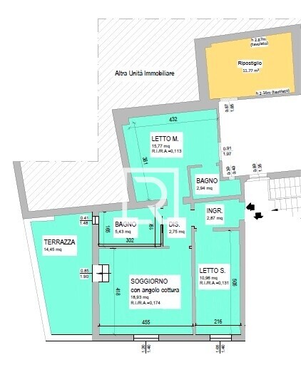 TRILOCALE PIANO PRIMO TERRAZZO