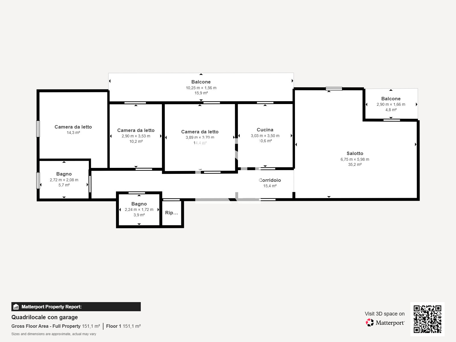 Quadrilocale con garage - Floor 1