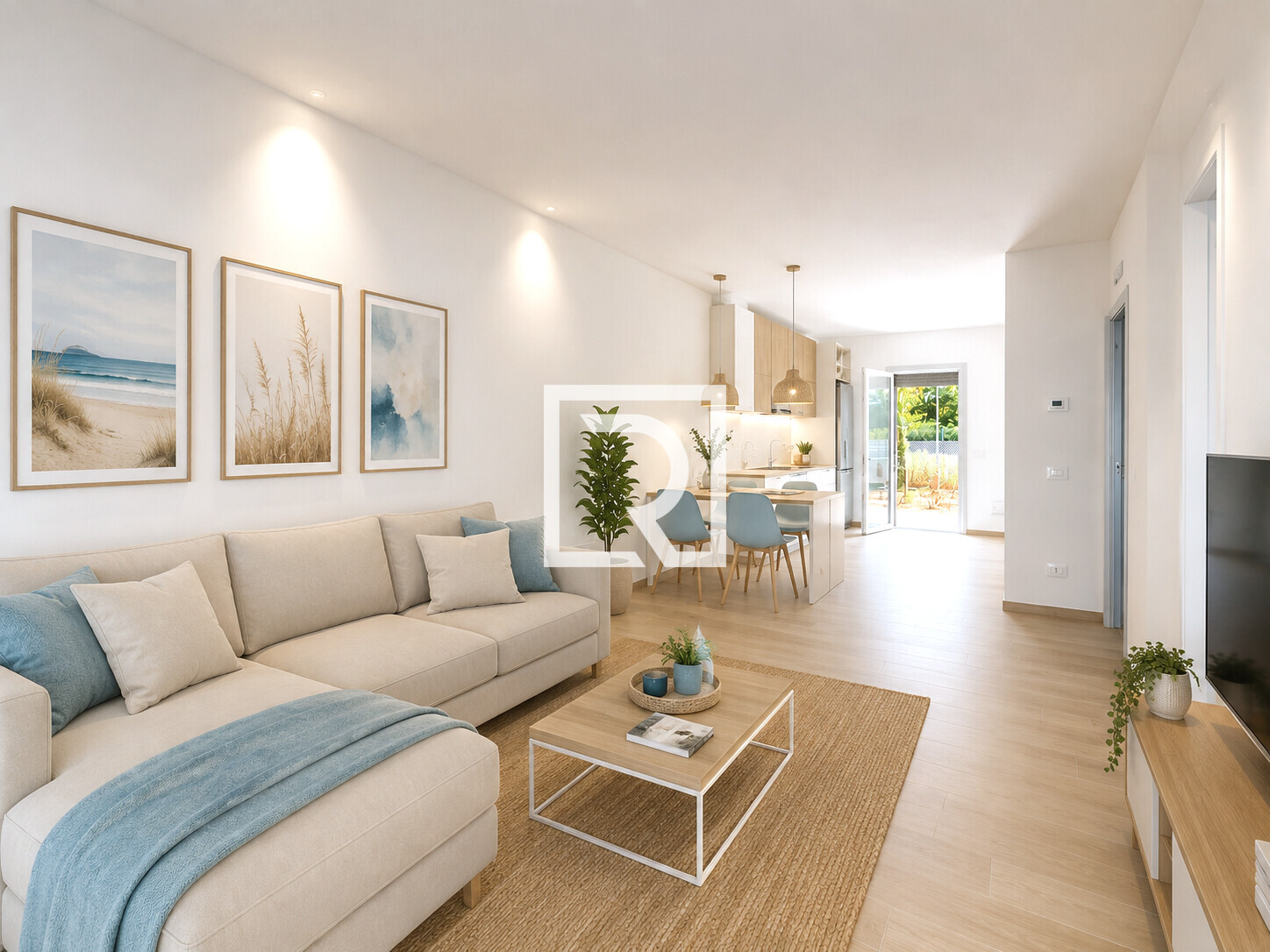 render zona giorno