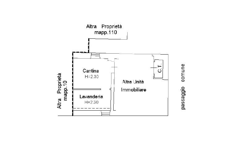 planimetria annuncio servizi