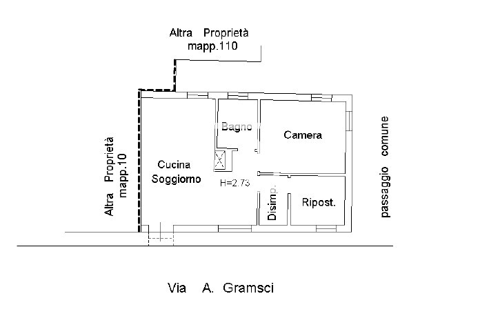 planimetria annuncio appartamento
