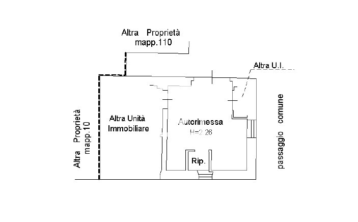 planimetria annuncio garage