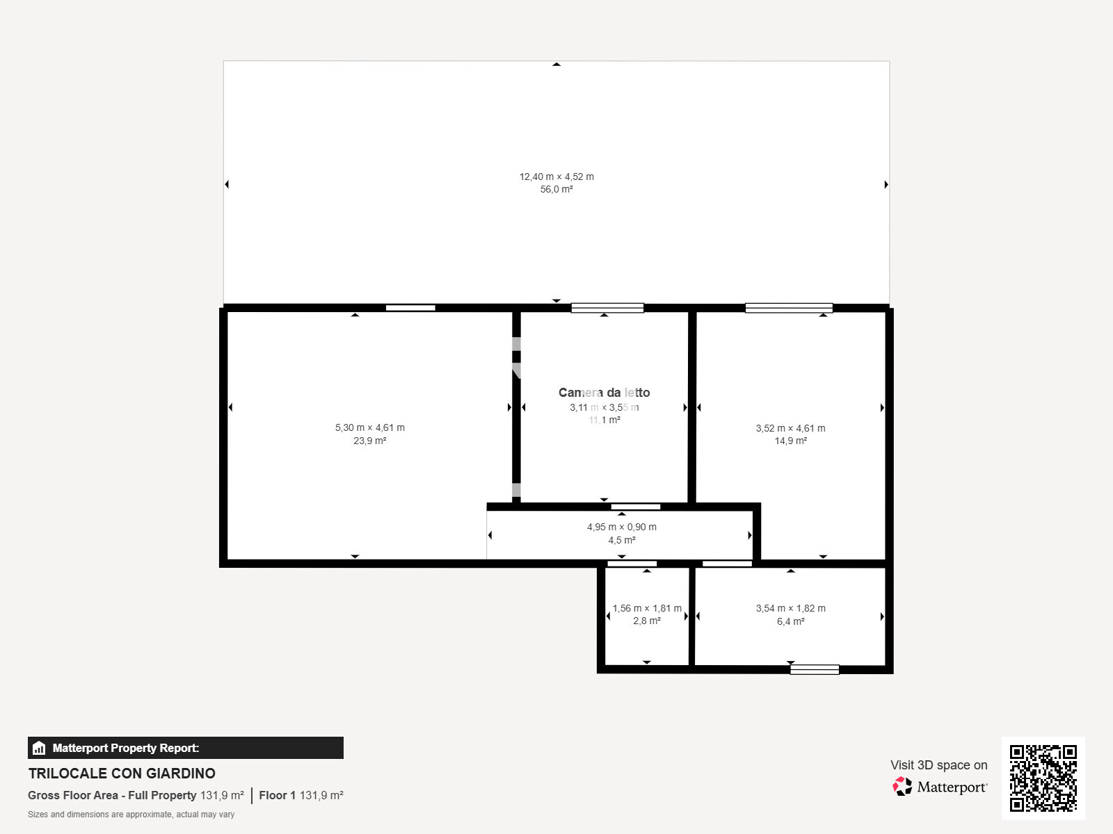 TRILOCALE CON GIARDINO - Floor 1