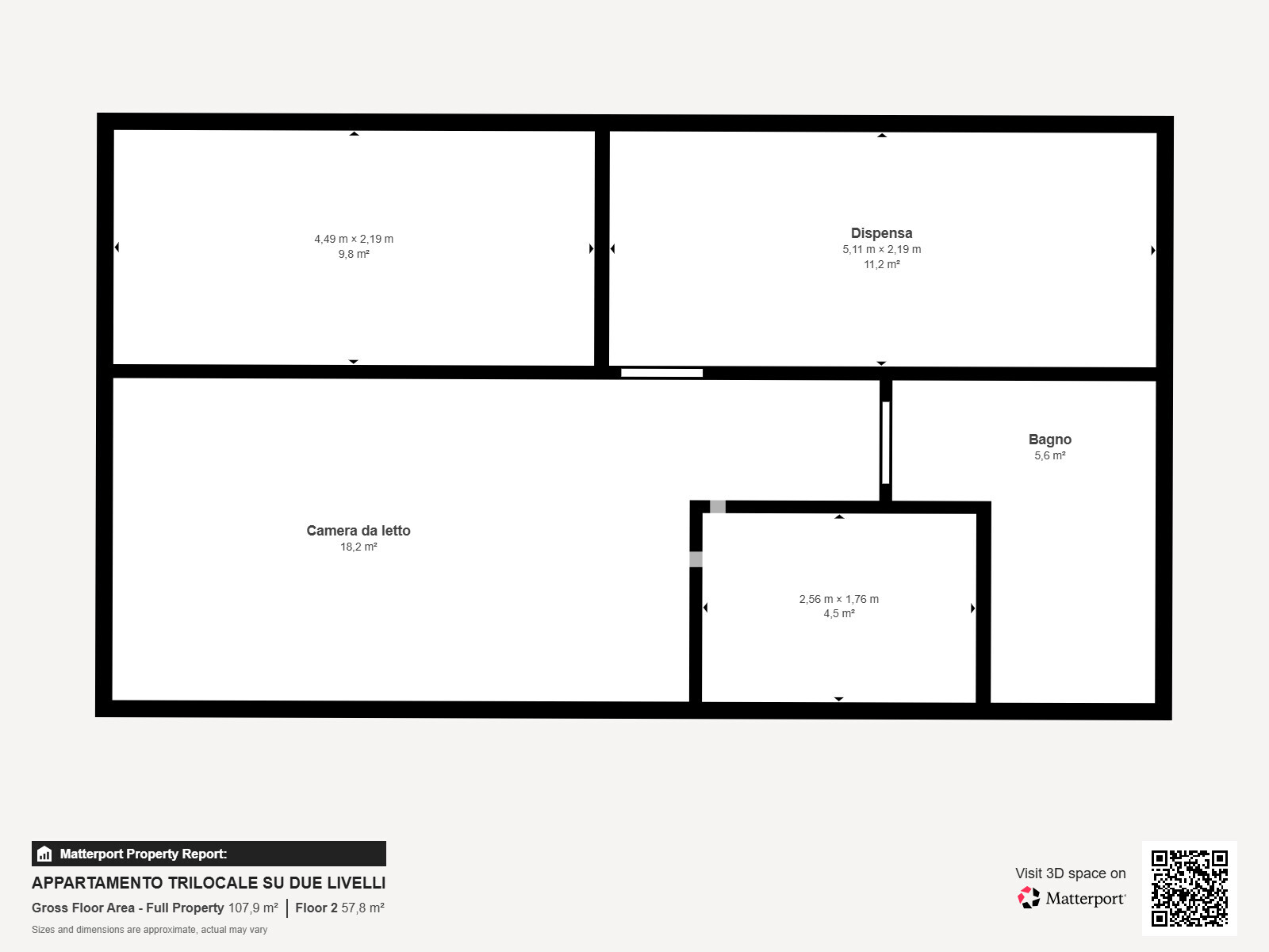 APPARTAMENTO TRILOCALE SU DUE LIVELLI - Floor 2