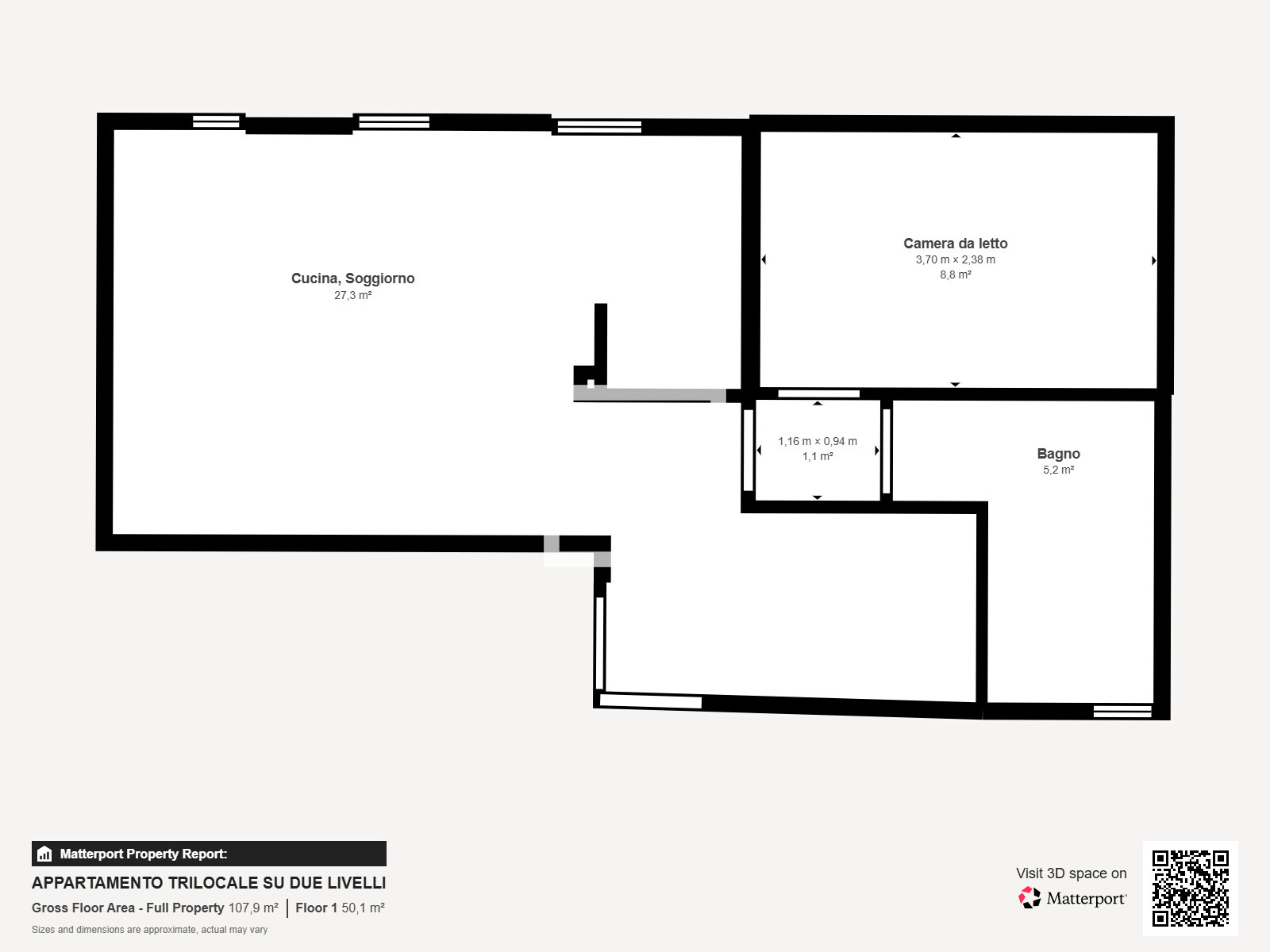APPARTAMENTO TRILOCALE SU DUE LIVELLI - Floor 1