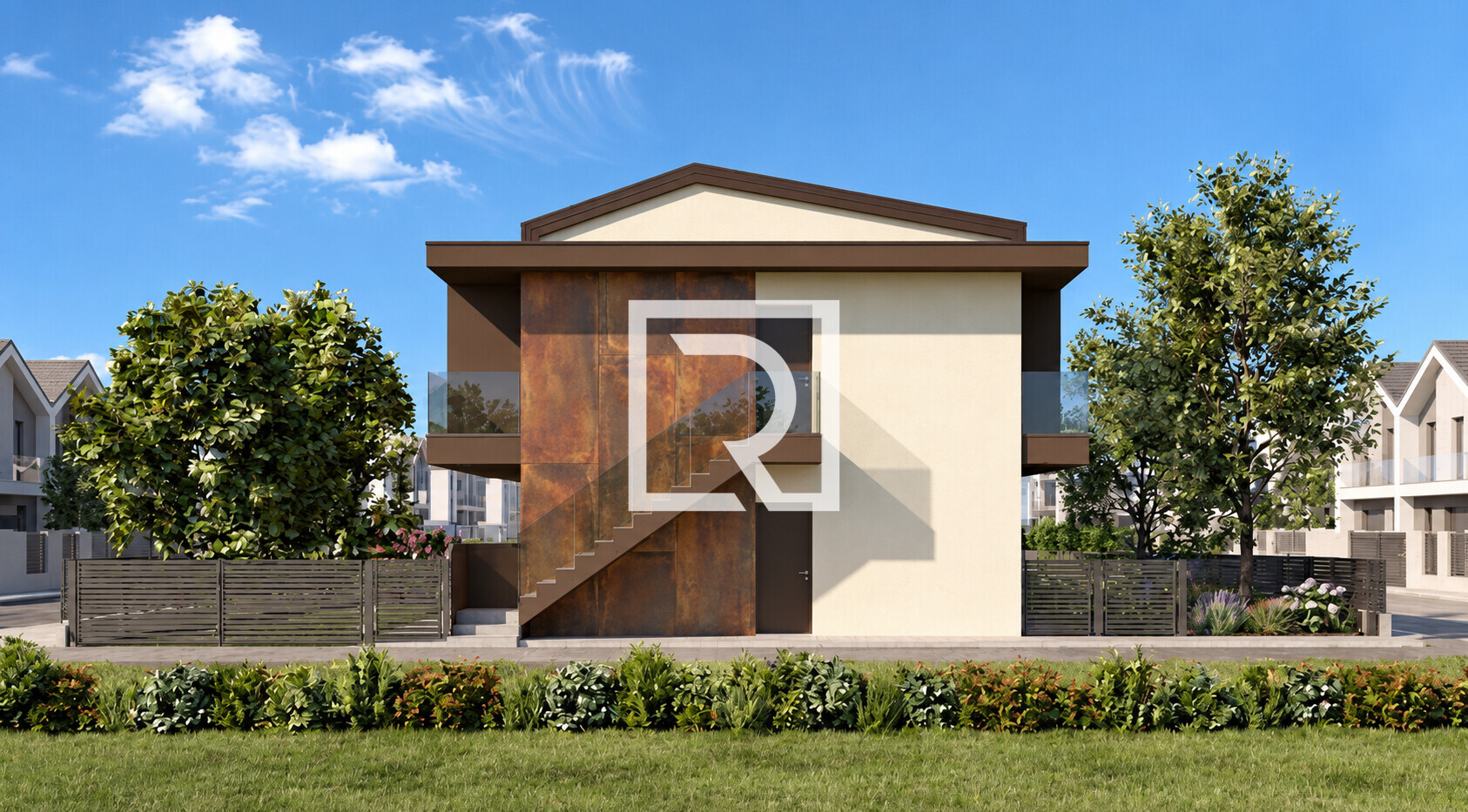 render facciata
