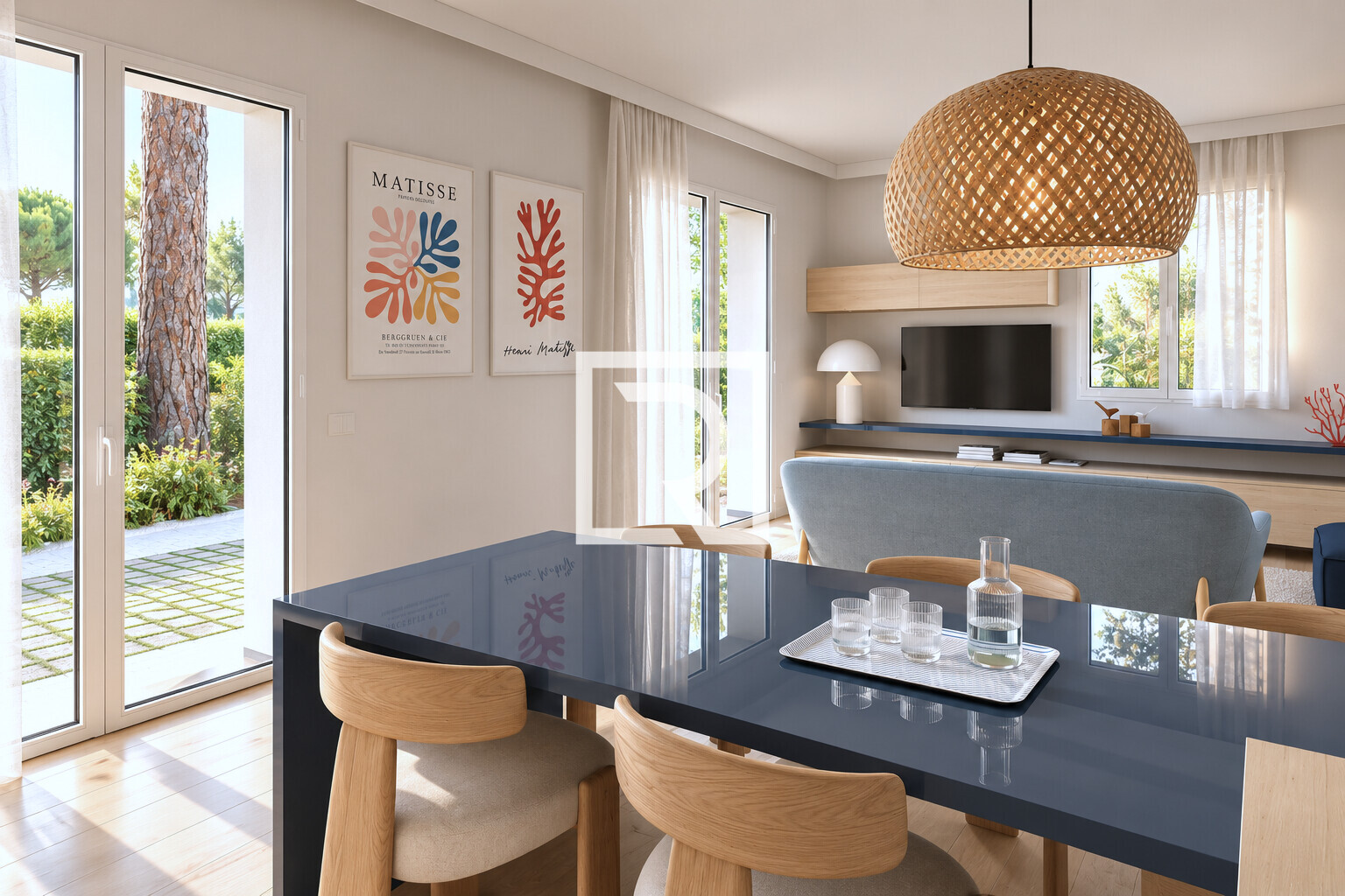 render zona giorno
