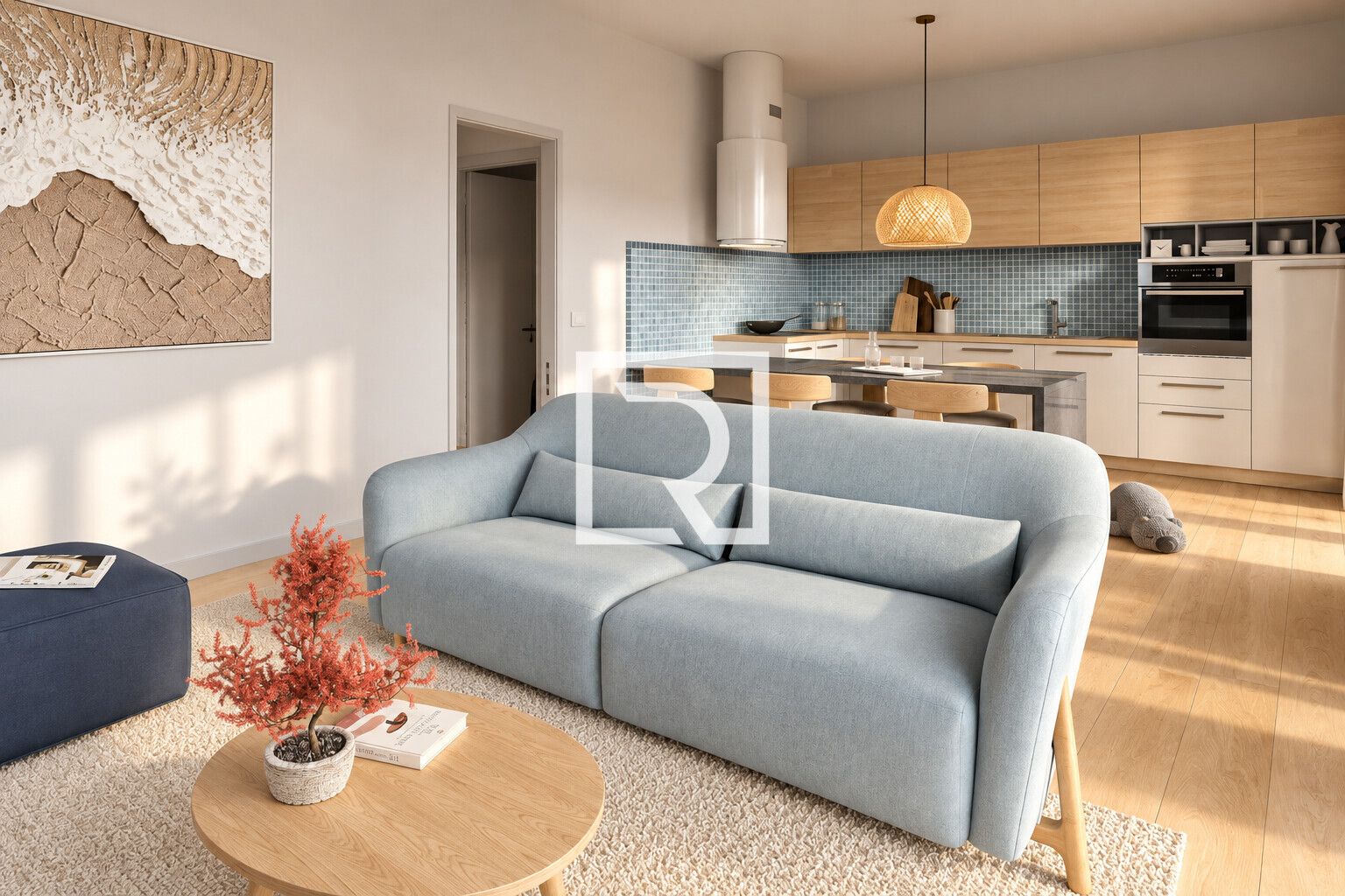 render zona giorno
