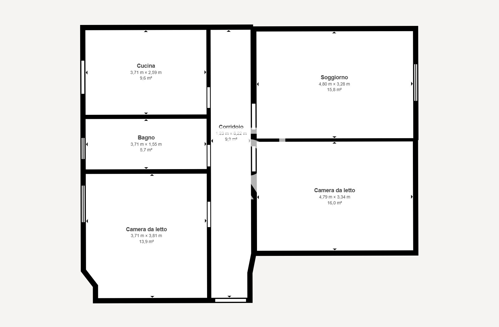 APPARTAMENTO TRILOCALE PIANO PRIMO - Floor 1