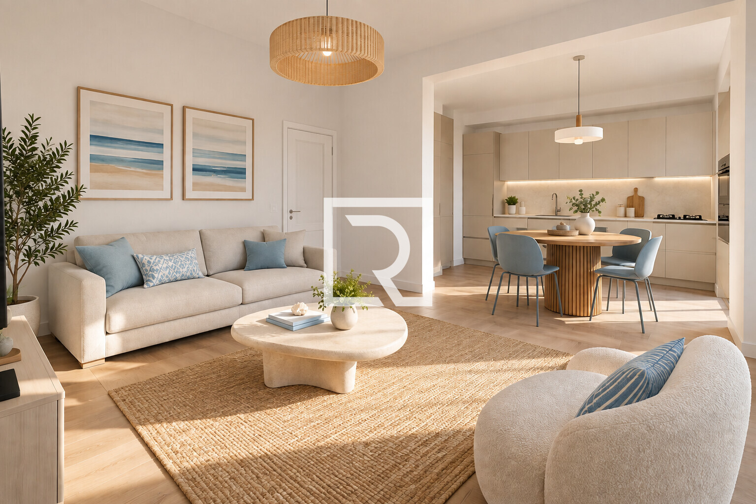 render zona giorno