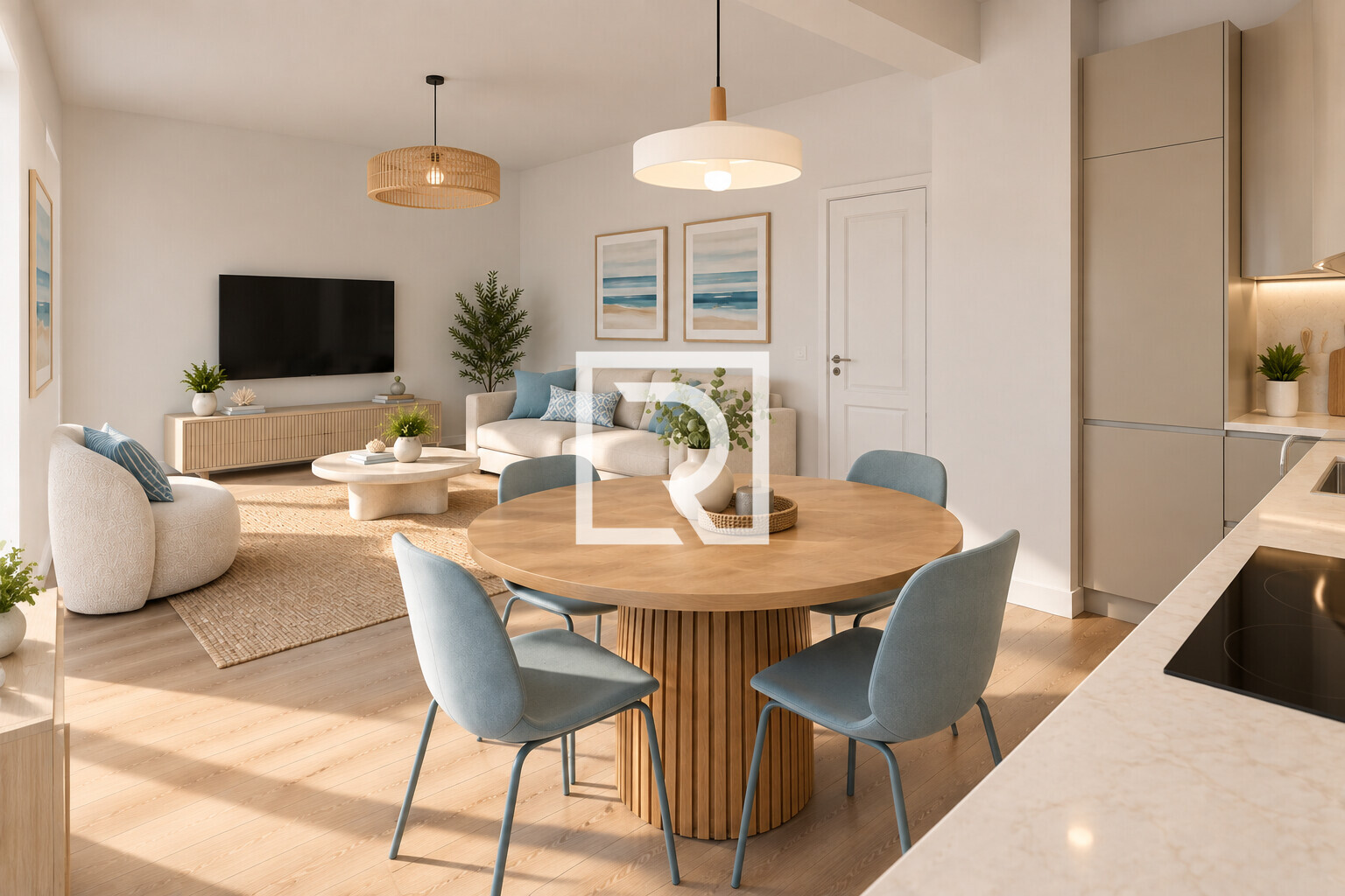 render zona giorno