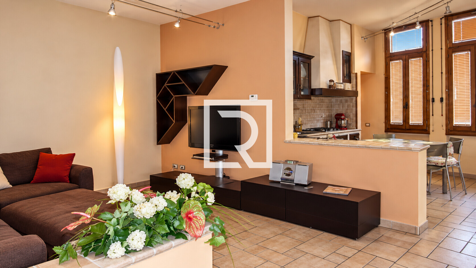 Warm Open-Plan Living Space