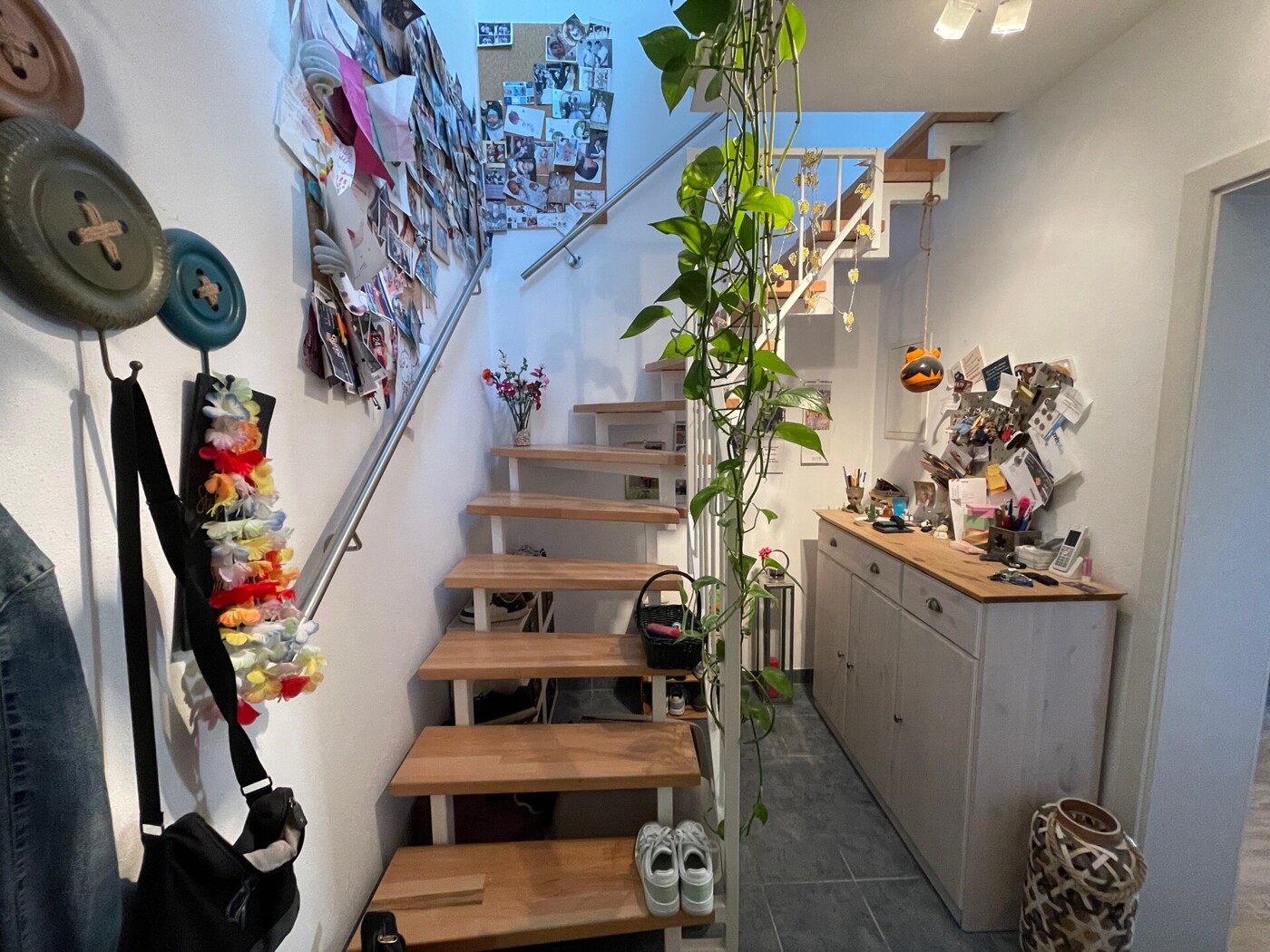 Treppe zum Dachgeschoss