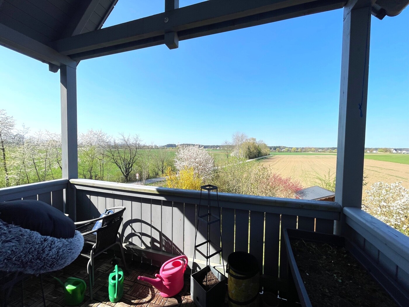 Aussicht vom Balkon - Foto 1