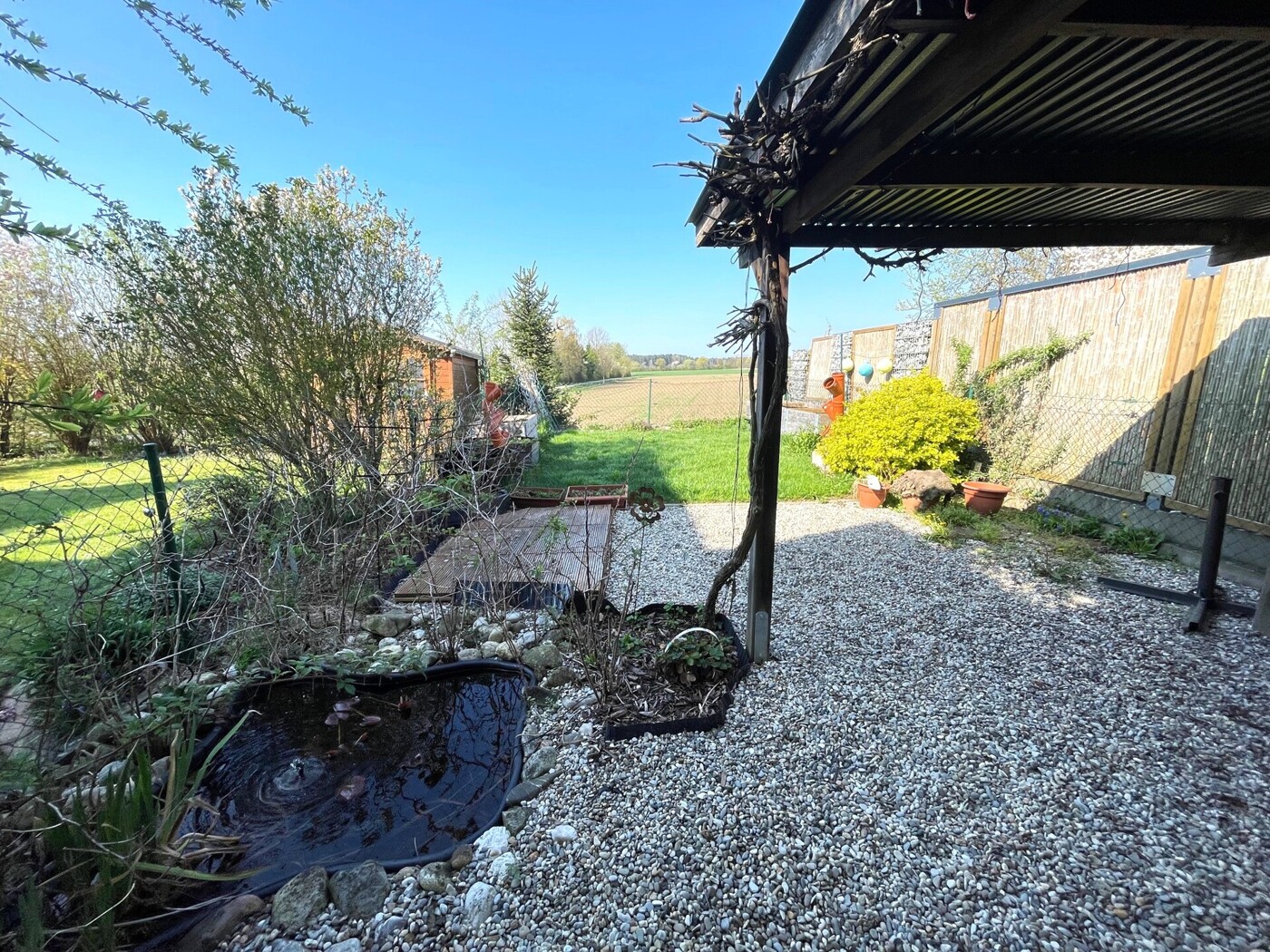 Aussicht vom Gartenhaus