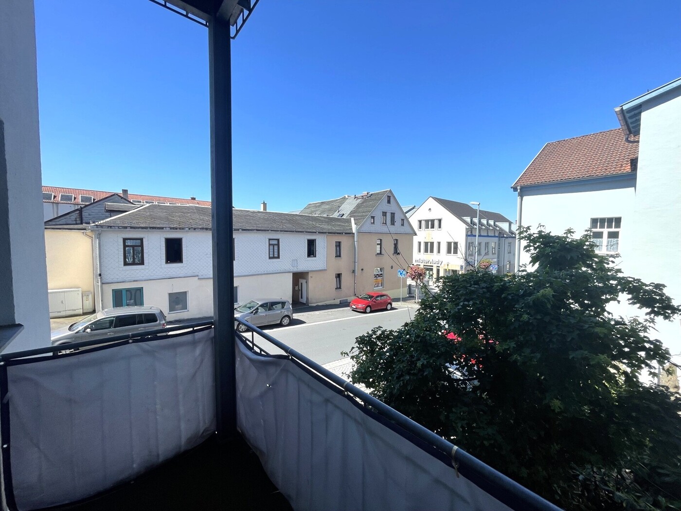 Aussicht vom Balkon