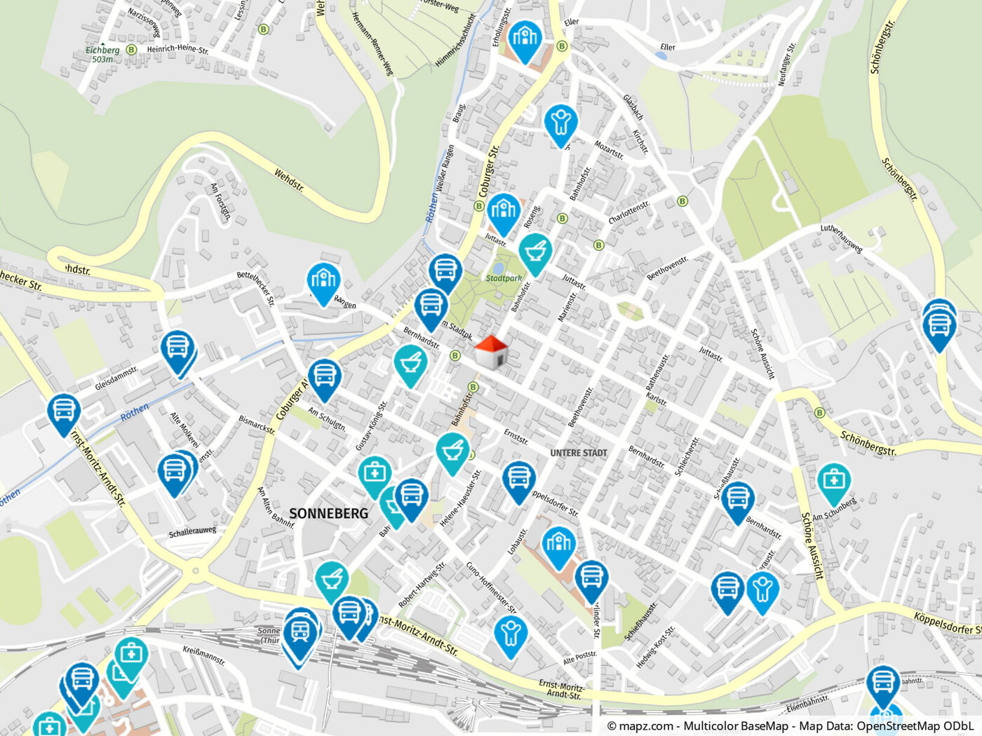 Geolyzer Kartenausschnitt