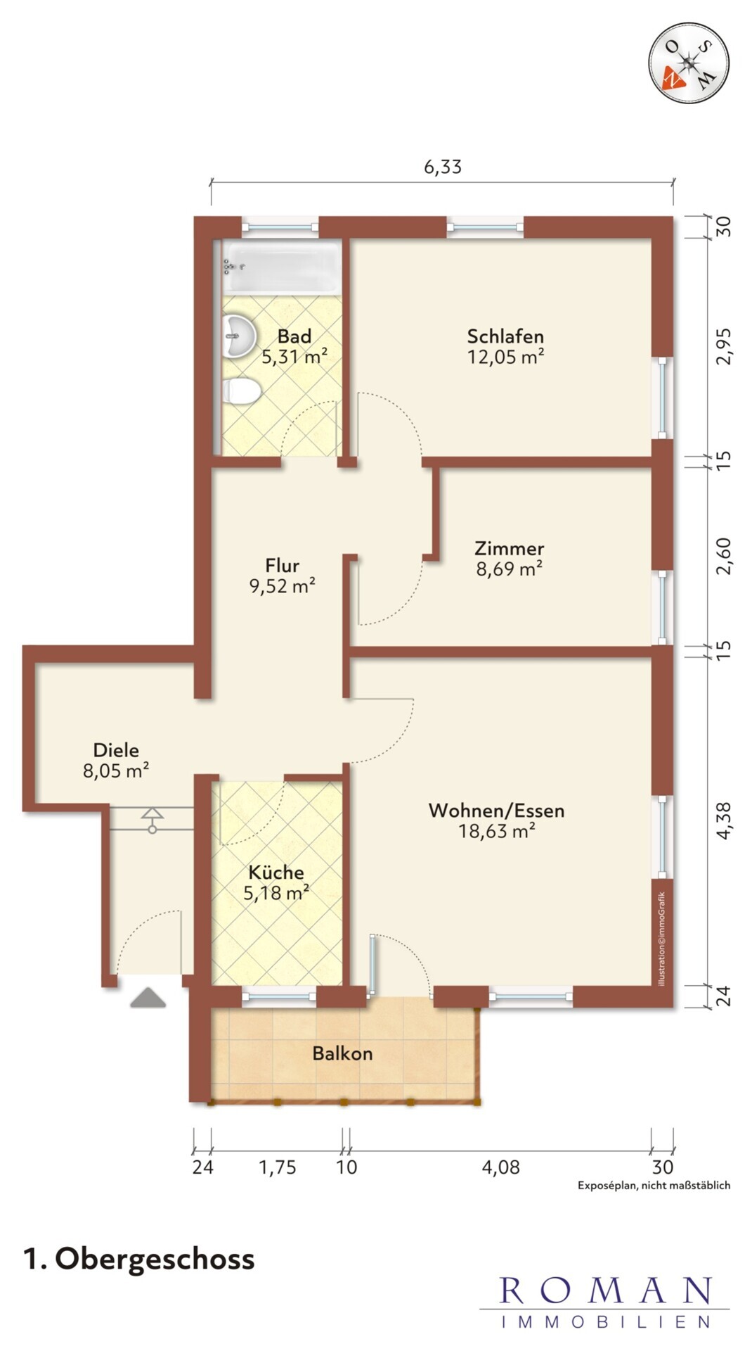 Leerer Grundriss für Ihre Planung