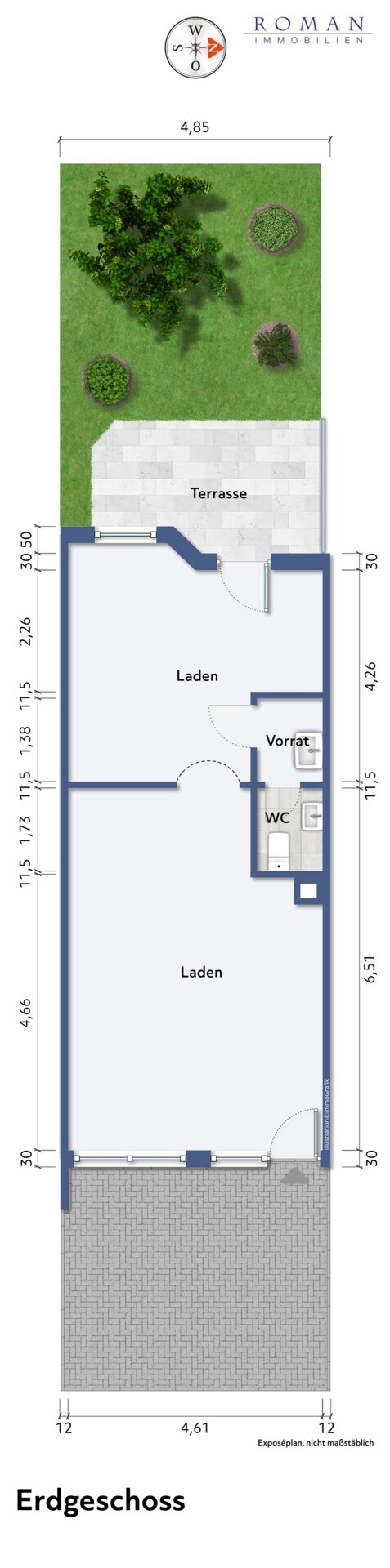 Leerer Grundriss für Ihre Planung