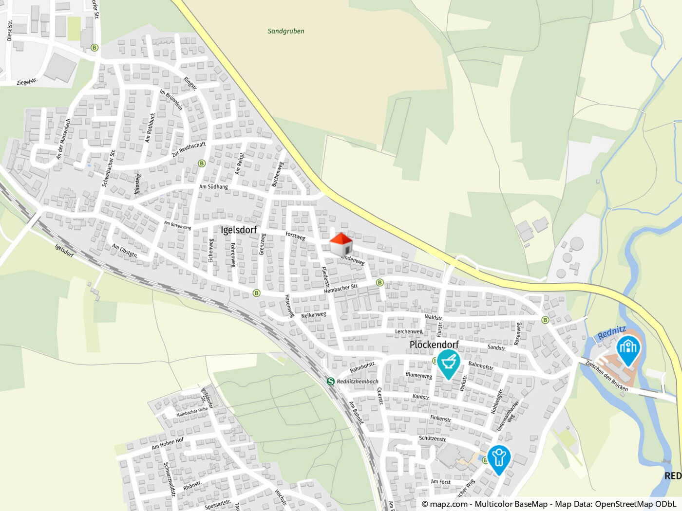 Geolyzer Kartenausschnitt