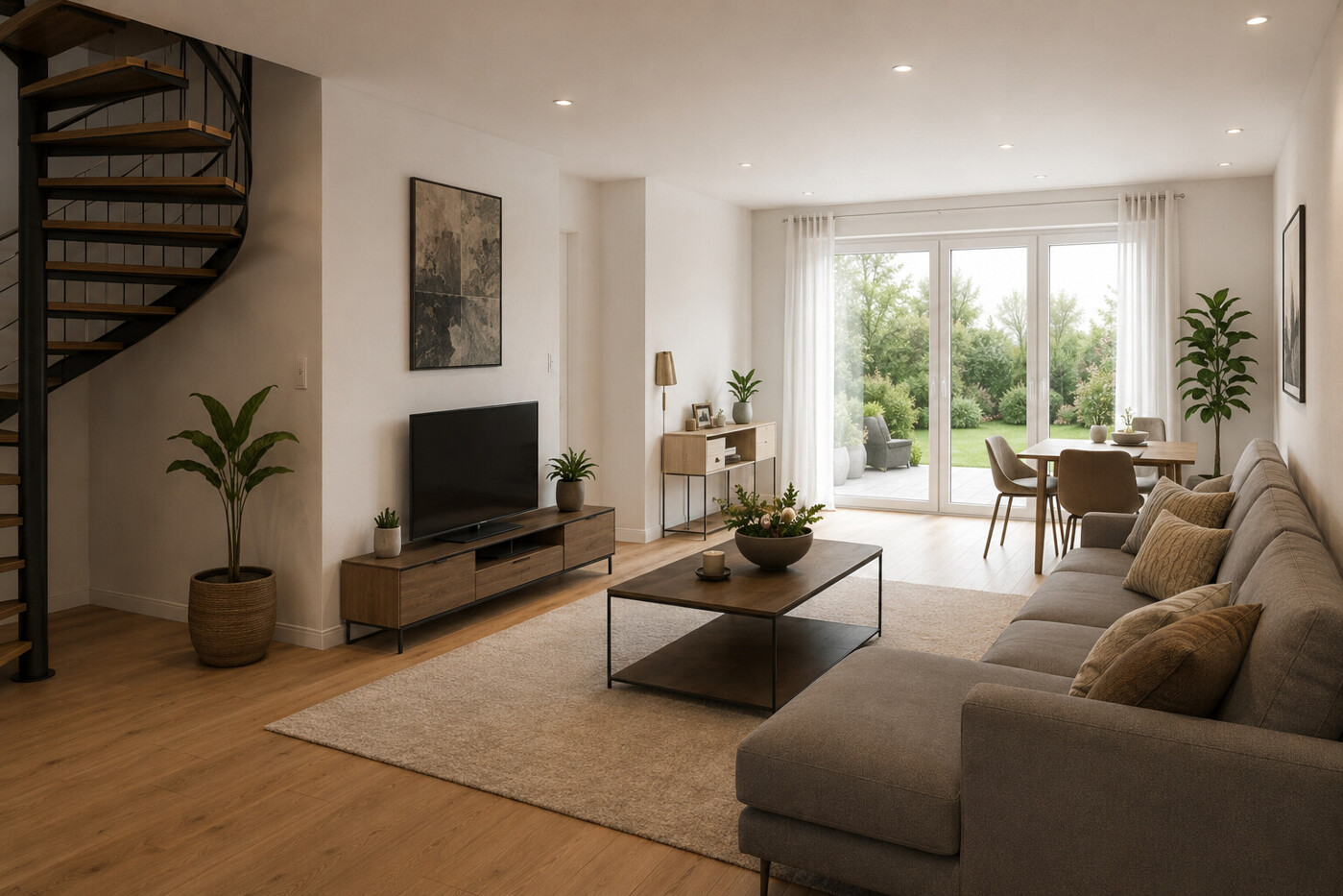 Wohnzimmer 1 - Musterfoto mit AI erstellt